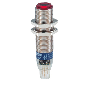 TES Electric Photoelectric Sensor; Opposed - Receiver; 18mm Barrel; 100m Range; 10-30VDC; PNP; LO/DO Configurable; M12 QD